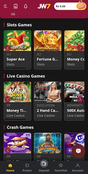 Games in JW7 Game
