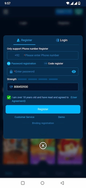 register in ZK77 Game
