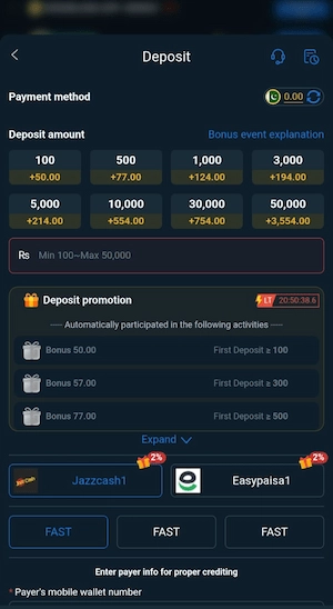 Deposit in 3rr777 Game