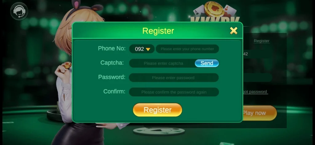 Register in KKKPK Game 